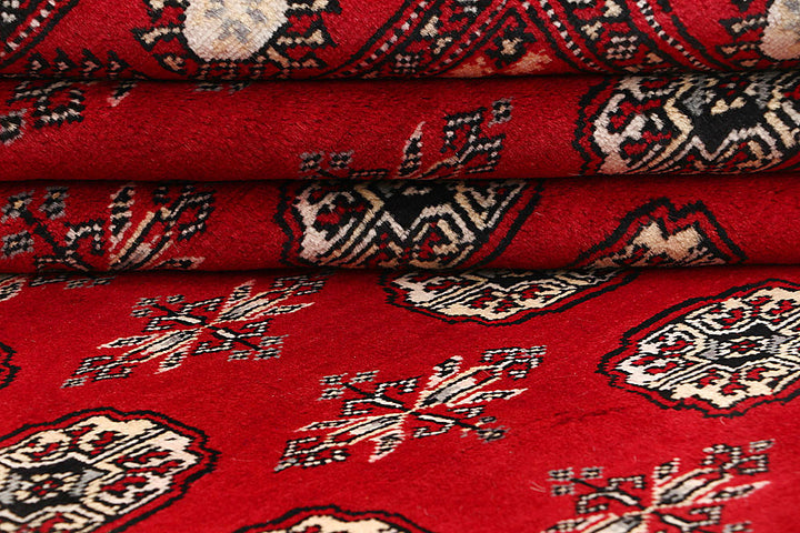 Red Bokhara 6' 11 x 10' 1 - No. 59200 - ALRUG Rug Store