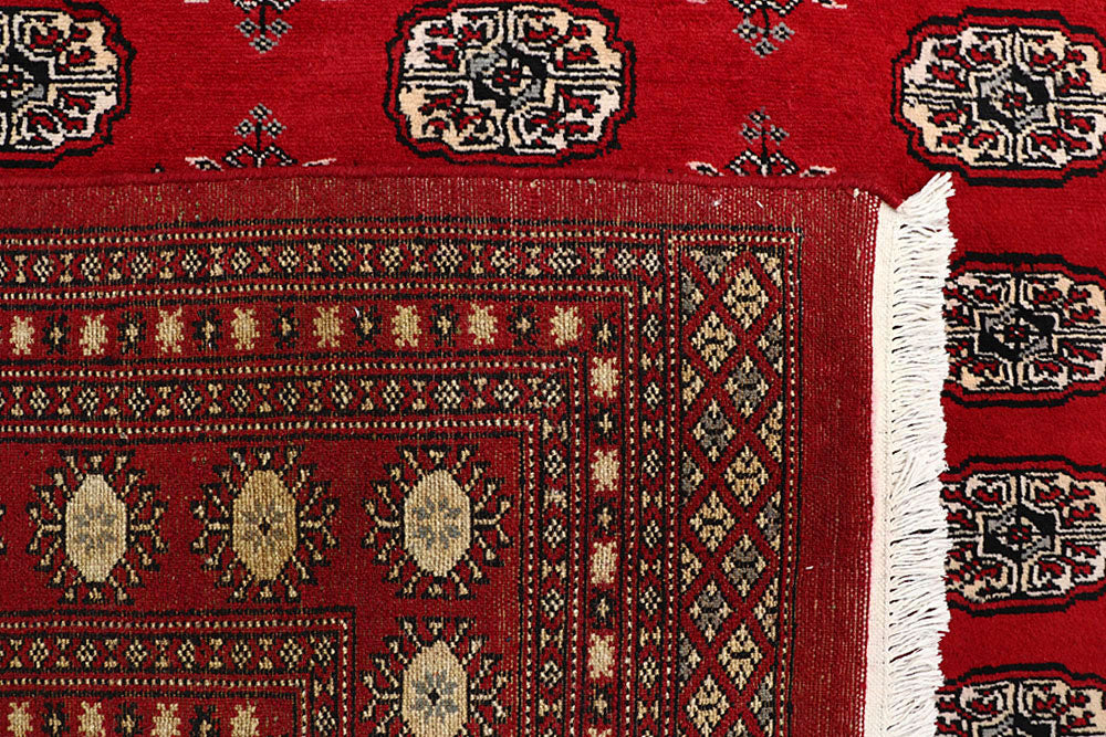 Red Bokhara 6' 11 x 10' 1 - No. 59200 - ALRUG Rug Store