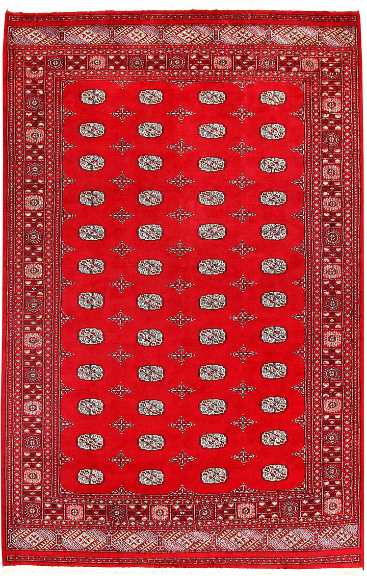 Red Bokhara 6' 9 x 10' 6 - No. 59201 - ALRUG Rug Store
