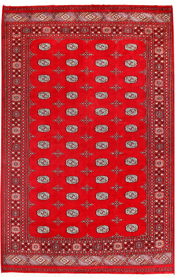 Red Bokhara 6' 9 x 10' 6 - No. 59201 - ALRUG Rug Store