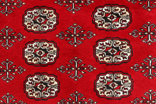 Red Bokhara 6' 6 x 10' 9 - No. 59214 - ALRUG Rug Store
