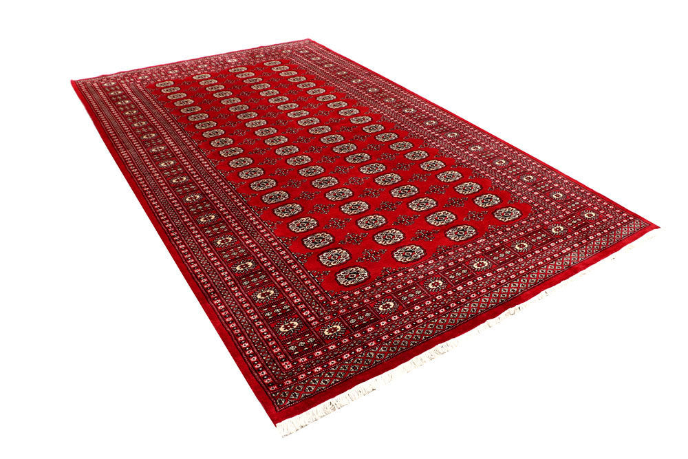 Red Bokhara 6' 6 x 10' 9 - No. 59214 - ALRUG Rug Store