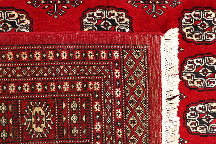 Red Bokhara 6' 6 x 10' 9 - No. 59214 - ALRUG Rug Store