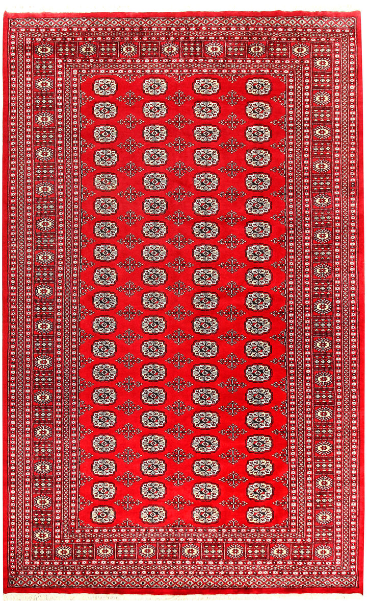 Red Bokhara 6' 6 x 10' 9 - No. 59214 - ALRUG Rug Store