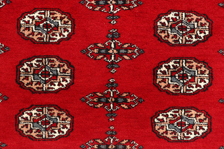 Red Bokhara 6' 7 x 9' 7 - No. 59232 - ALRUG Rug Store
