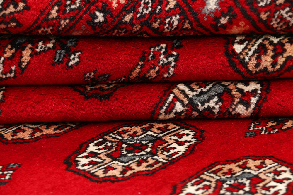 Red Bokhara 6' 7 x 9' 7 - No. 59232 - ALRUG Rug Store