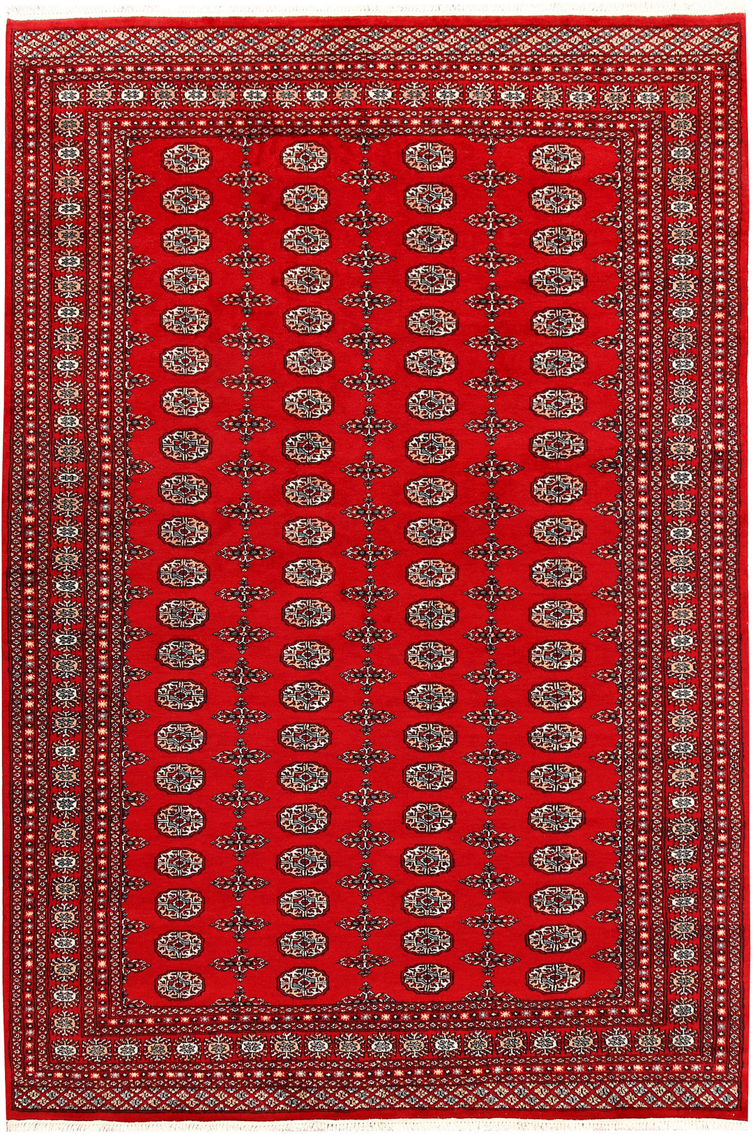 Red Bokhara 6' 7 x 9' 7 - No. 59232 - ALRUG Rug Store