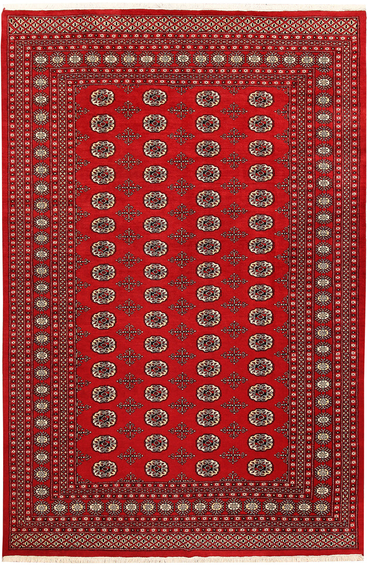 Firebrick Bokhara 6' 8 x 10' - No. 59239 - ALRUG Rug Store