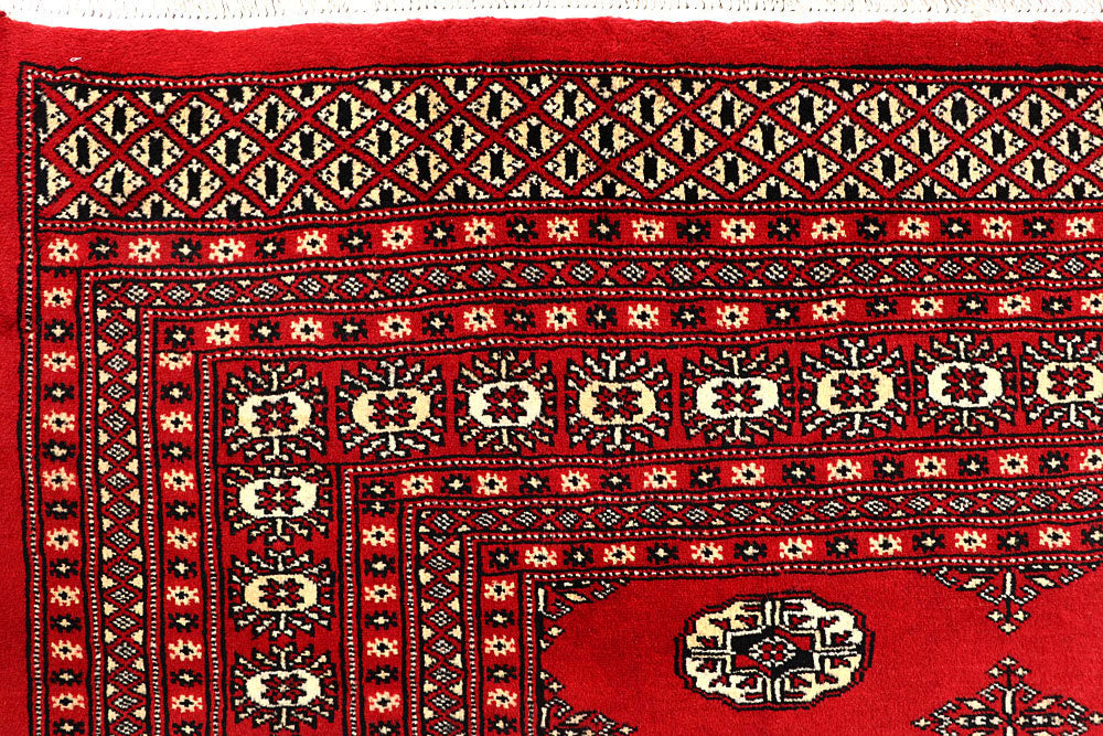 Firebrick Bokhara 7' 3 x 9' 9 - No. 59242 - ALRUG Rug Store
