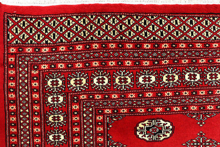 Firebrick Bokhara 7' 3 x 9' 9 - No. 59242 - ALRUG Rug Store