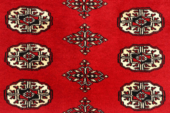 Firebrick Bokhara 7' 3 x 9' 9 - No. 59242 - ALRUG Rug Store