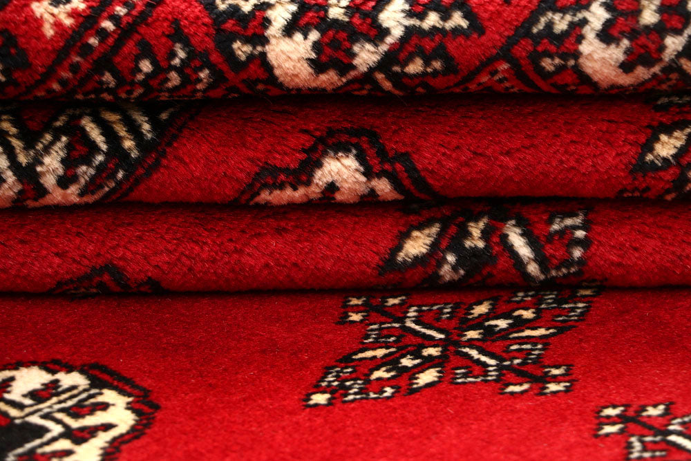 Firebrick Bokhara 7' 3 x 9' 9 - No. 59242 - ALRUG Rug Store