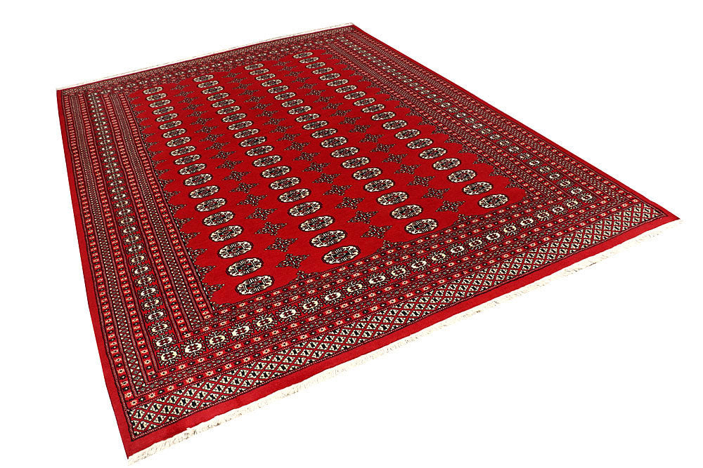 Firebrick Bokhara 7' 3 x 9' 9 - No. 59242 - ALRUG Rug Store