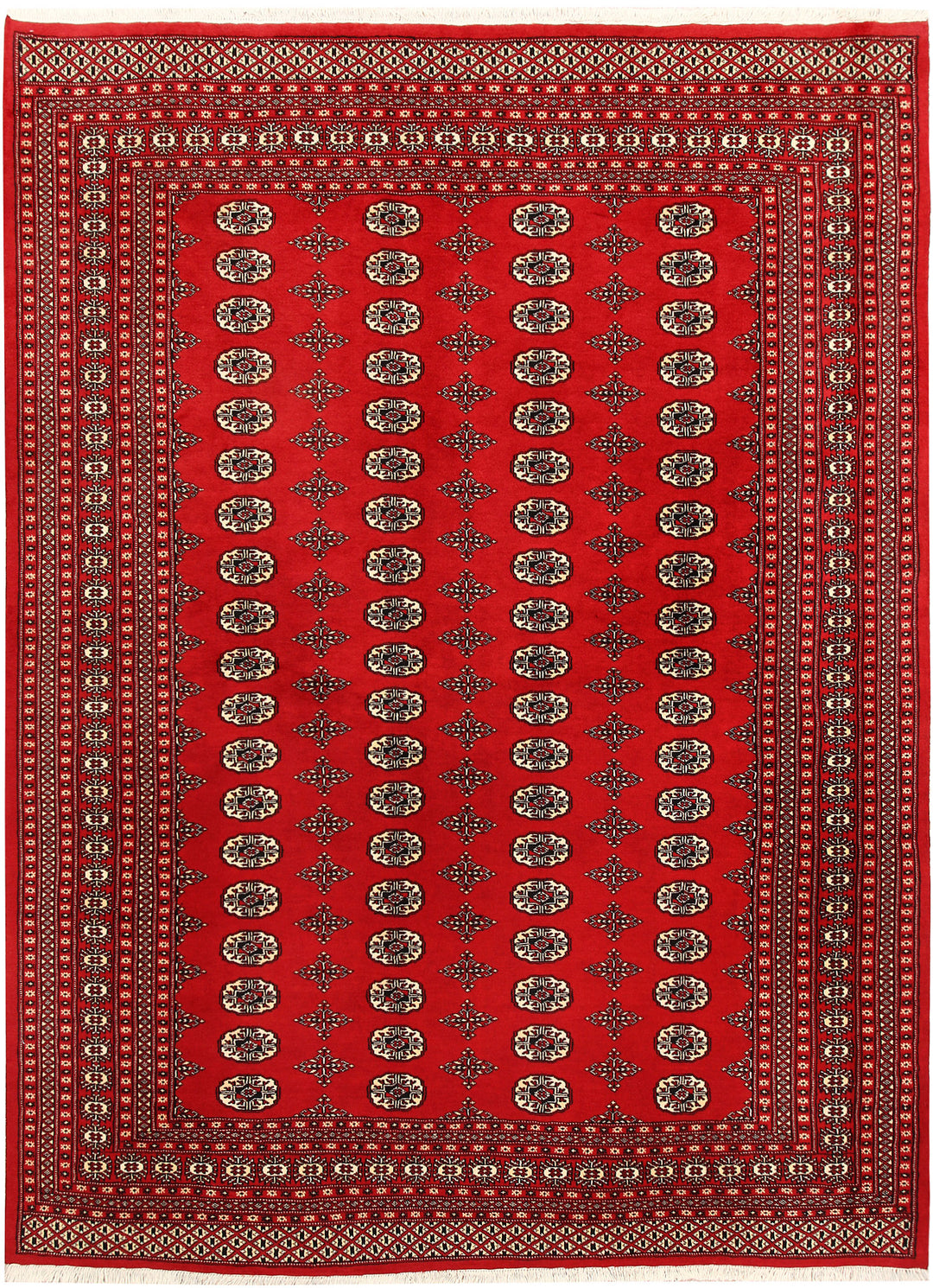 Firebrick Bokhara 7' 3 x 9' 9 - No. 59242 - ALRUG Rug Store