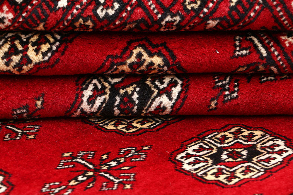 Firebrick Bokhara 6' 7 x 10' 10 - No. 59243 - ALRUG Rug Store