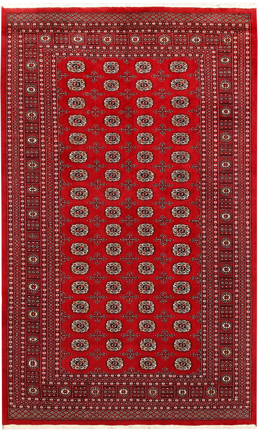 Firebrick Bokhara 6' 7 x 10' 10 - No. 59243 - ALRUG Rug Store