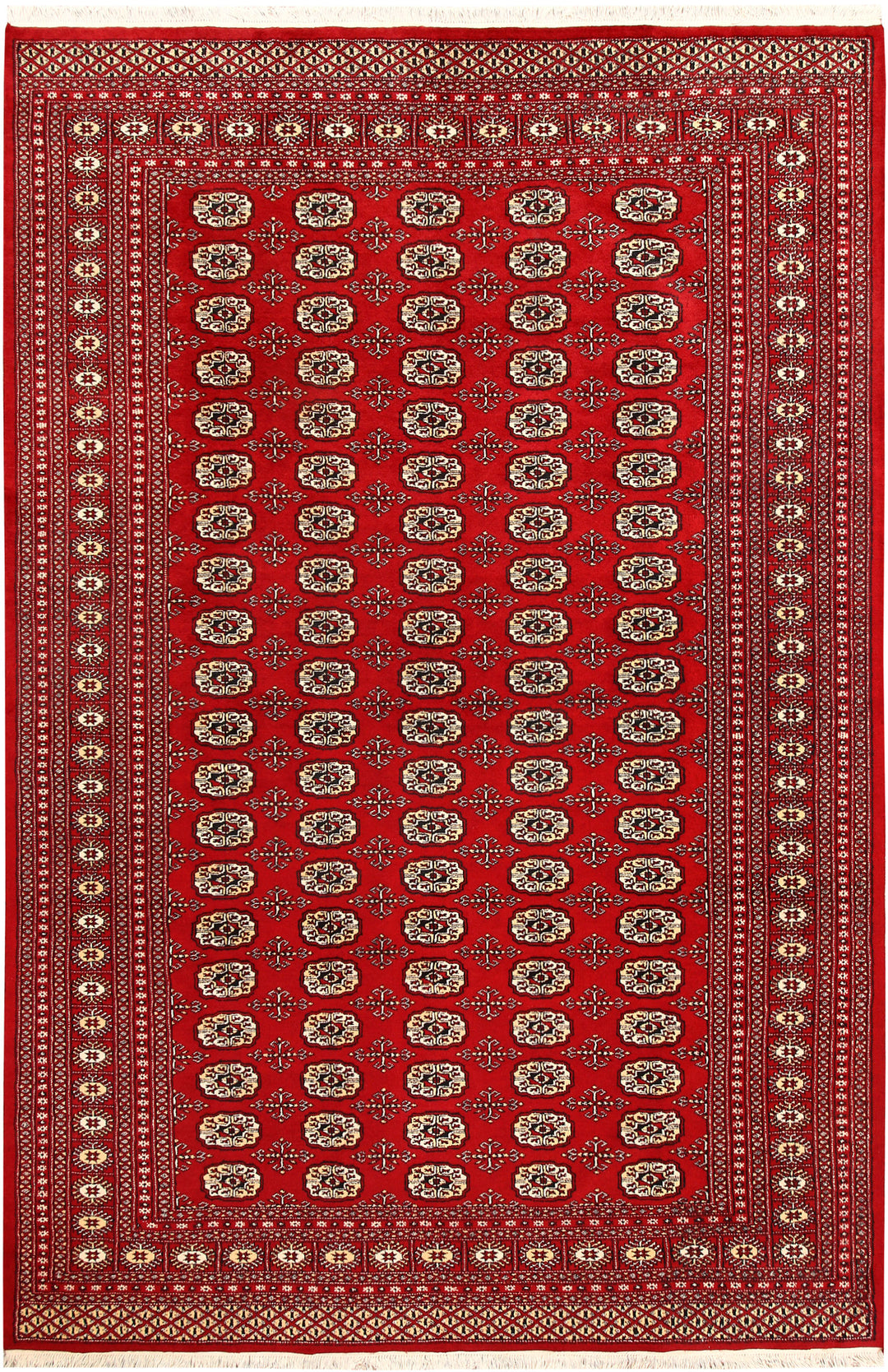 Firebrick Bokhara 6' 7 x 10' - No. 59244 - ALRUG Rug Store