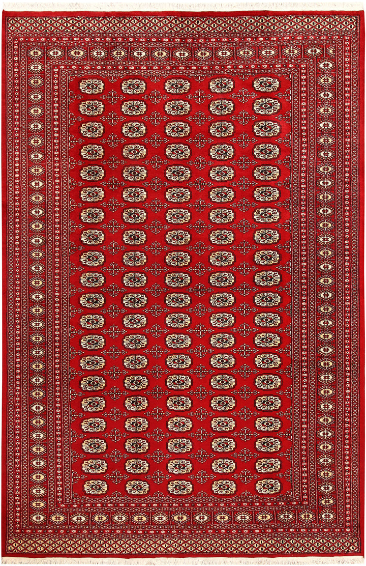 Firebrick Bokhara 6' 7 x 10' - No. 59244 - ALRUG Rug Store