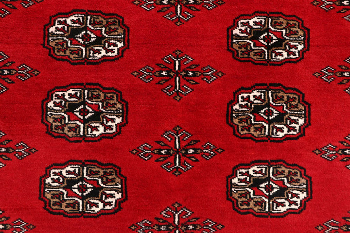 Firebrick Bokhara 7' 2 x 9' 10 - No. 59247 - ALRUG Rug Store