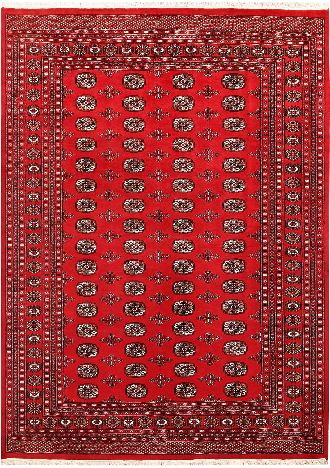 Firebrick Bokhara 7' 2 x 9' 10 - No. 59247 - ALRUG Rug Store