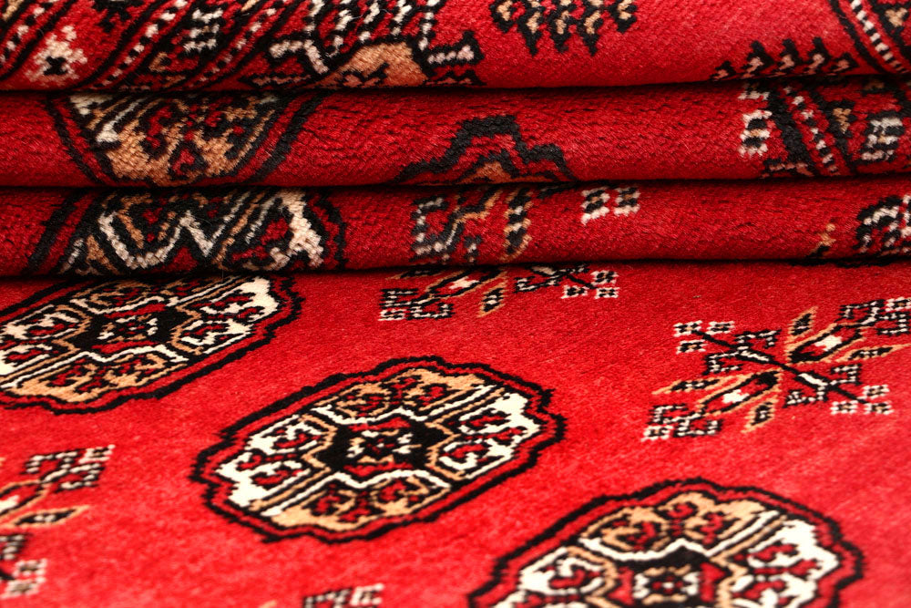 Firebrick Bokhara 6' 7 x 10' 8 - No. 59249 - ALRUG Rug Store