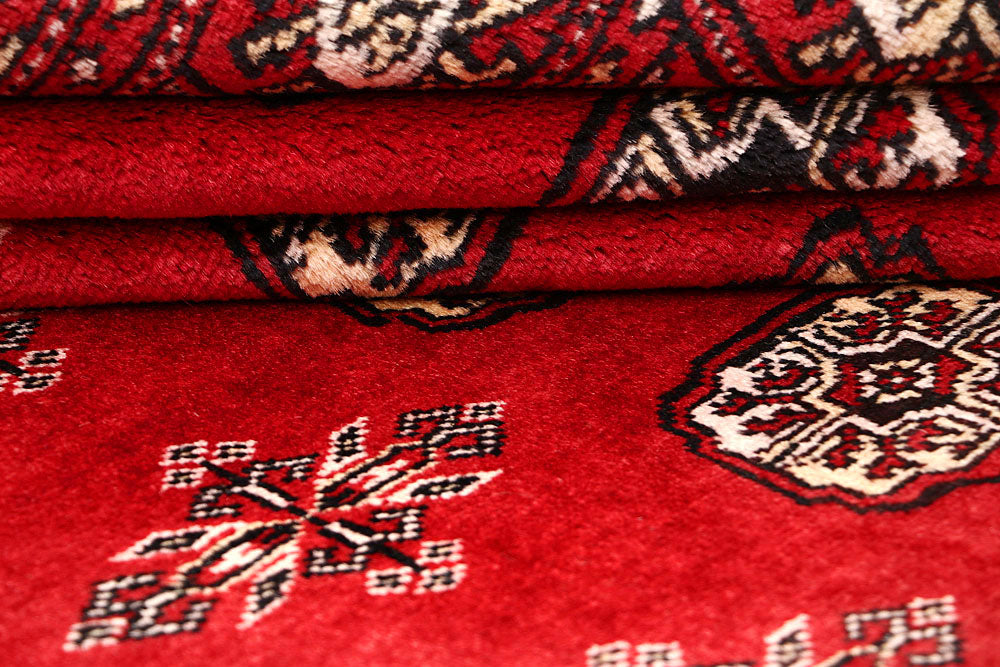 Firebrick Bokhara 6' 7 x 9' 1 - No. 59254 - ALRUG Rug Store