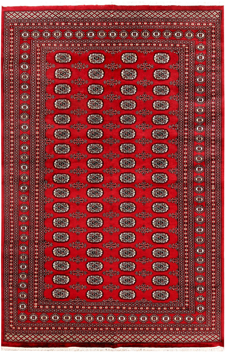 Firebrick Bokhara 6' 7 x 10' - No. 59261 - ALRUG Rug Store
