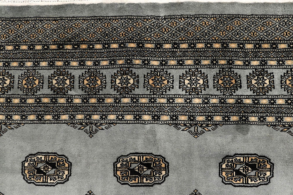 Silver Bokhara 6' 6 x 10' 6 - No. 59281 - ALRUG Rug Store