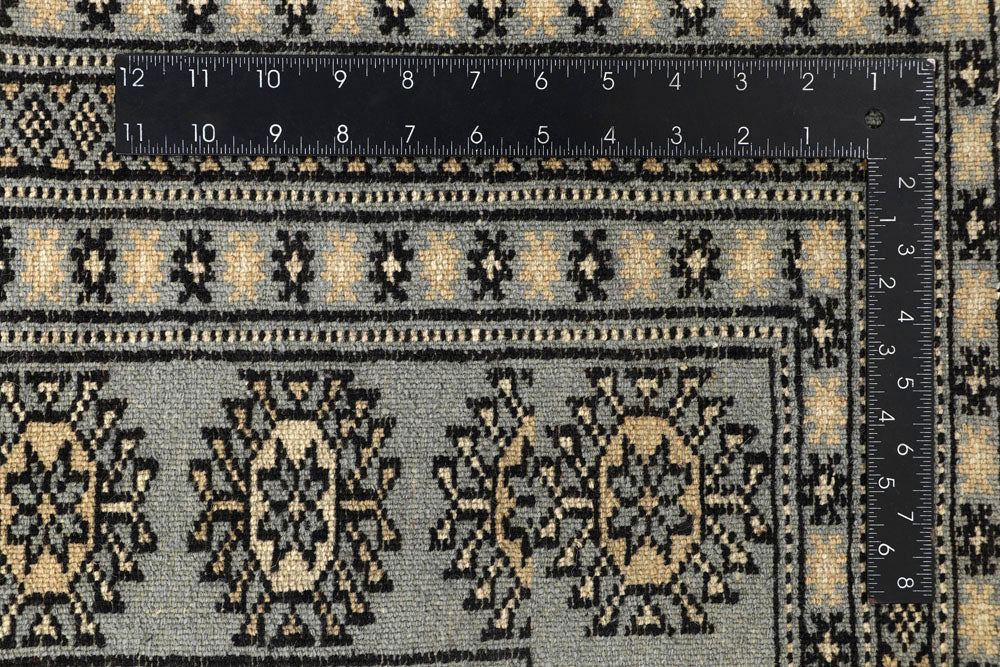 Silver Bokhara 6' 6 x 10' 6 - No. 59281 - ALRUG Rug Store