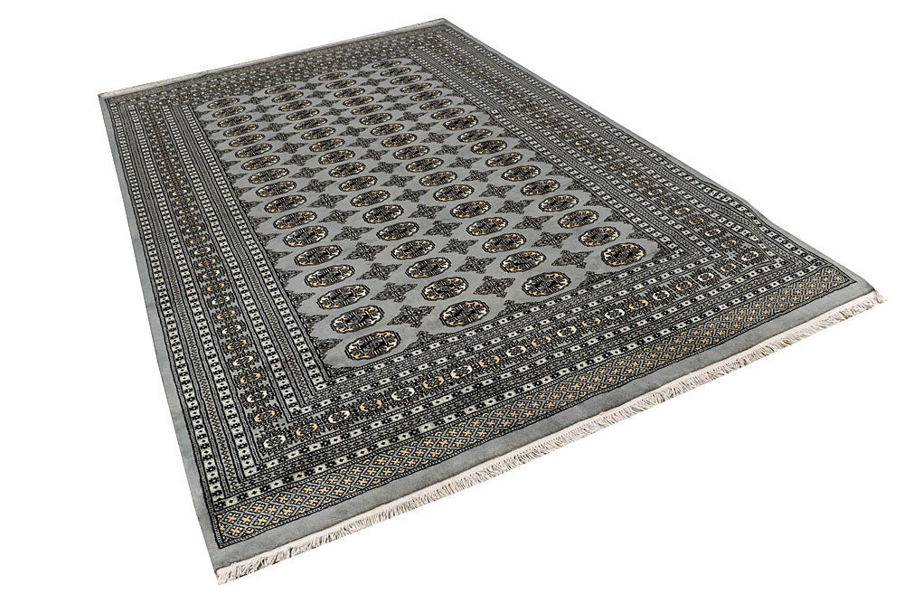 Silver Bokhara 6' 7 x 9' 10 - No. 59282 - ALRUG Rug Store