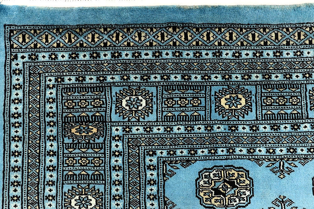 Light Sky Blue Bokhara 6' 8 x 10' 4 - No. 59285 - ALRUG Rug Store