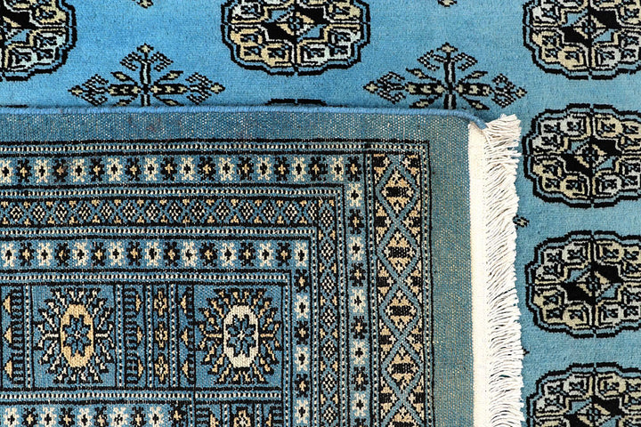 Light Sky Blue Bokhara 6' 8 x 10' 4 - No. 59285 - ALRUG Rug Store