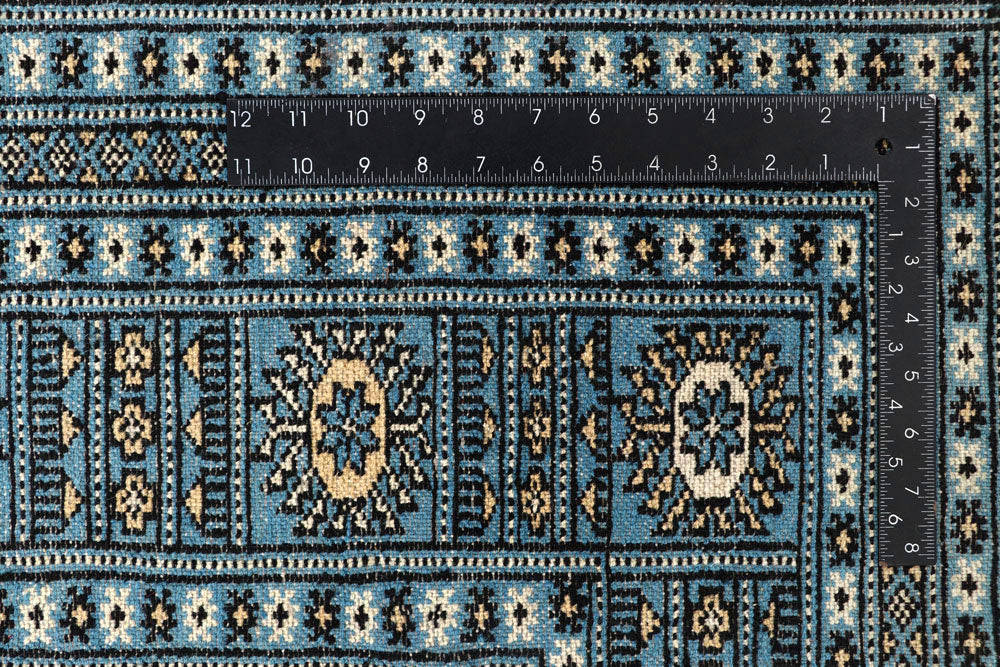 Light Sky Blue Bokhara 6' 8 x 10' 4 - No. 59285 - ALRUG Rug Store