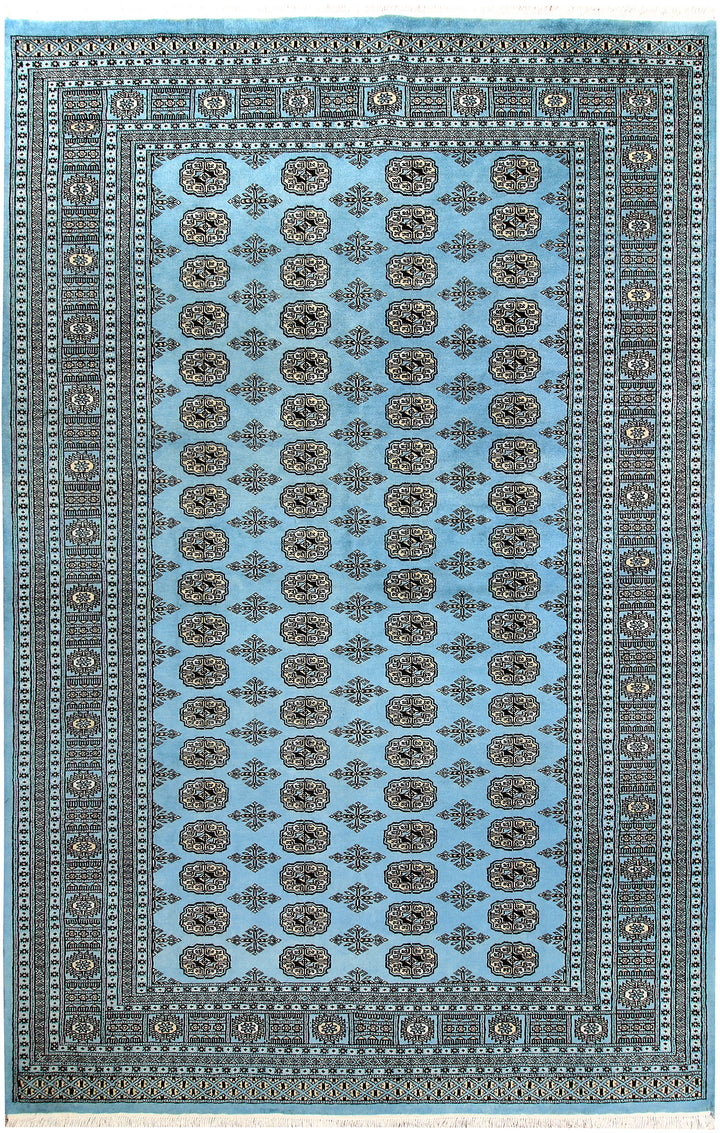 Light Sky Blue Bokhara 6' 8 x 10' 4 - No. 59285 - ALRUG Rug Store