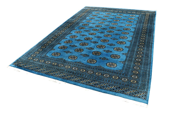 Deep Sky Blue Bokhara 6' 7 x 10' 2 - No. 59286 - ALRUG Rug Store