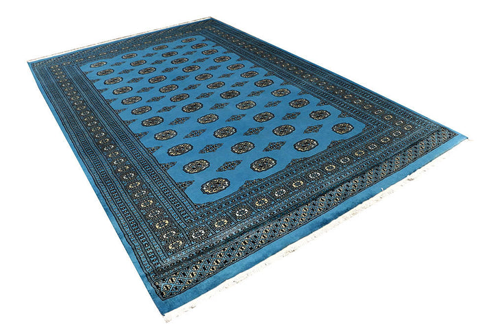 Deep Sky Blue Bokhara 6' 7 x 10' 2 - No. 59286 - ALRUG Rug Store
