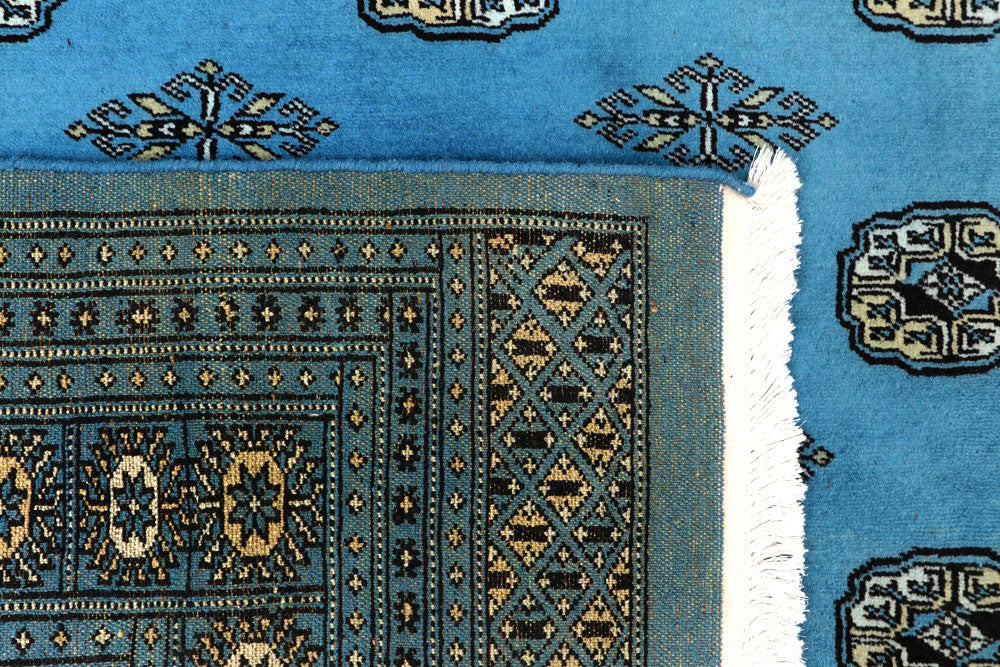 Deep Sky Blue Bokhara 6' 7 x 10' 2 - No. 59286 - ALRUG Rug Store