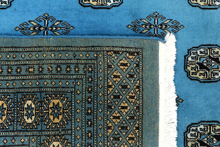 Deep Sky Blue Bokhara 6' 7 x 10' 2 - No. 59286 - ALRUG Rug Store