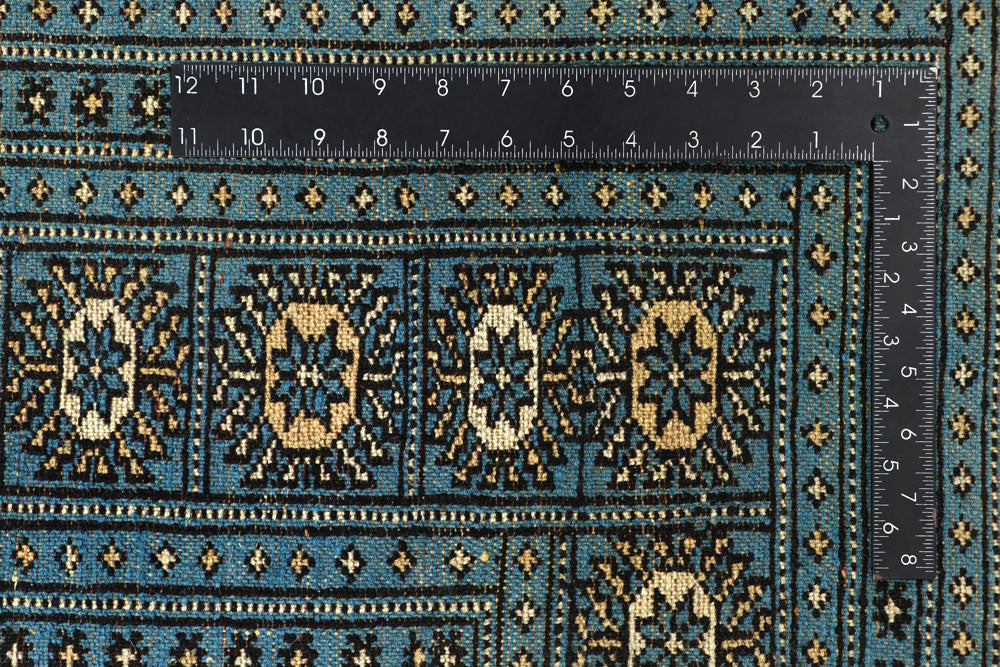 Deep Sky Blue Bokhara 6' 7 x 10' 2 - No. 59286 - ALRUG Rug Store