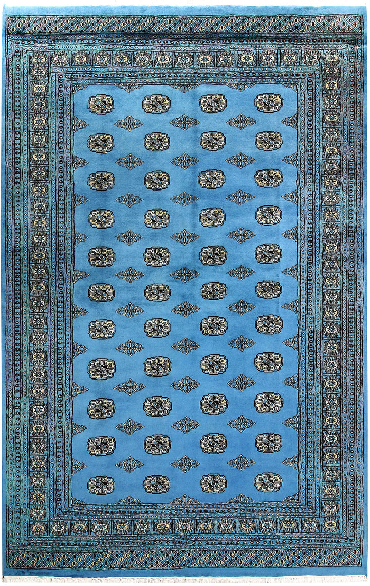 Deep Sky Blue Bokhara 6' 7 x 10' 2 - No. 59286 - ALRUG Rug Store