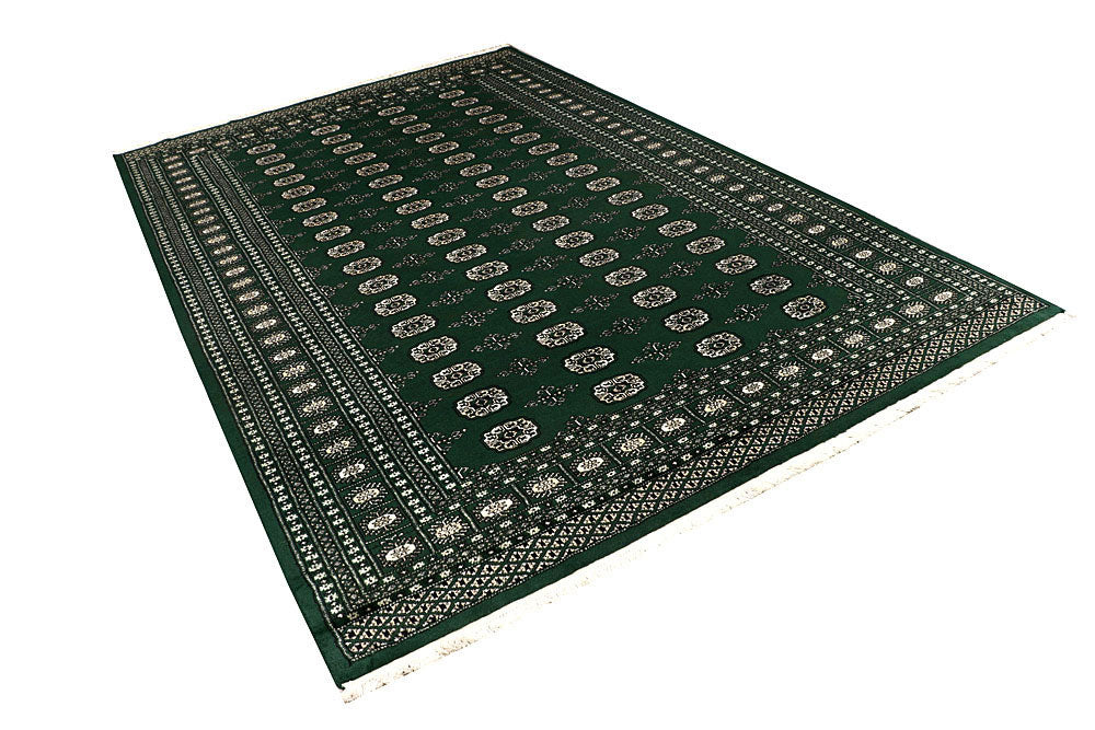 Darkgreen Bokhara 6' 7 x 10' 4 - No. 59287 - ALRUG Rug Store