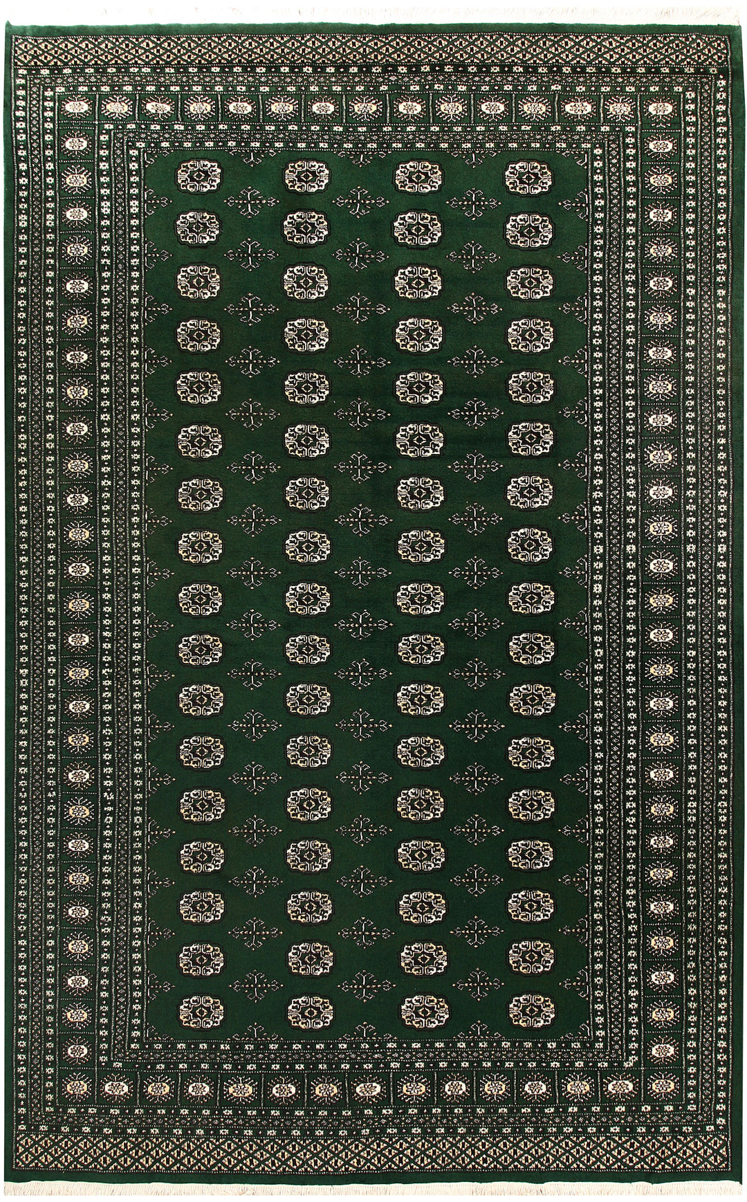 Darkgreen Bokhara 6' 7 x 10' 4 - No. 59287 - ALRUG Rug Store