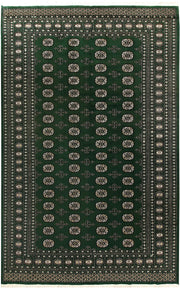 Darkgreen Bokhara 6' 7 x 10' 4 - No. 59287 - ALRUG Rug Store
