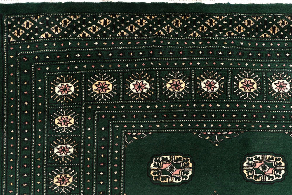 Darkgreen Bokhara 6' 7 x 10' 2 - No. 59288 - ALRUG Rug Store