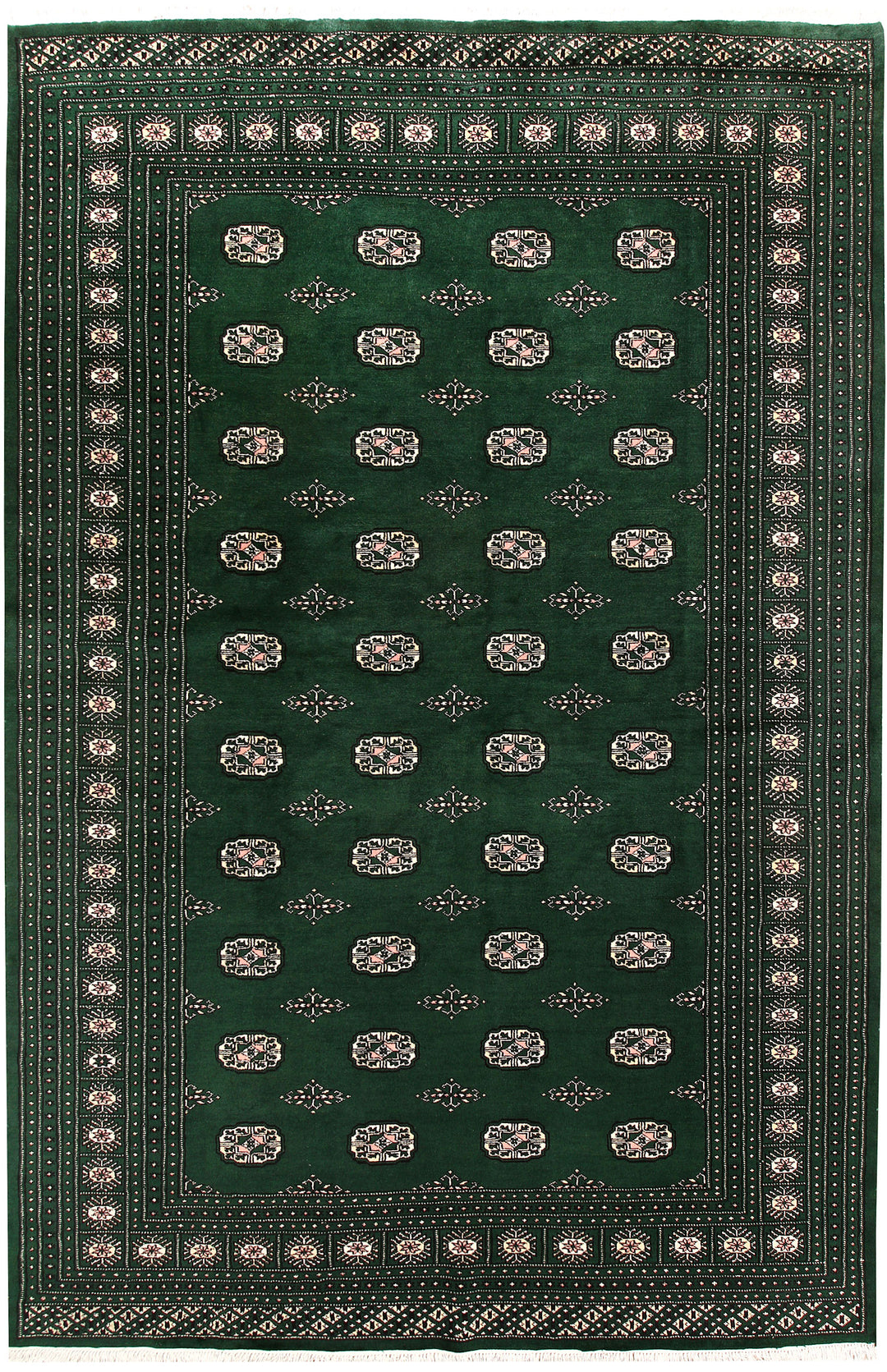 Darkgreen Bokhara 6' 7 x 10' 2 - No. 59288 - ALRUG Rug Store