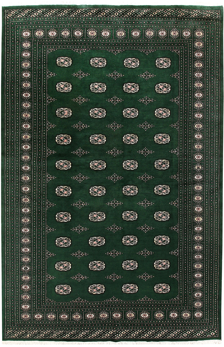 Darkgreen Bokhara 6' 7 x 10' 2 - No. 59288 - ALRUG Rug Store