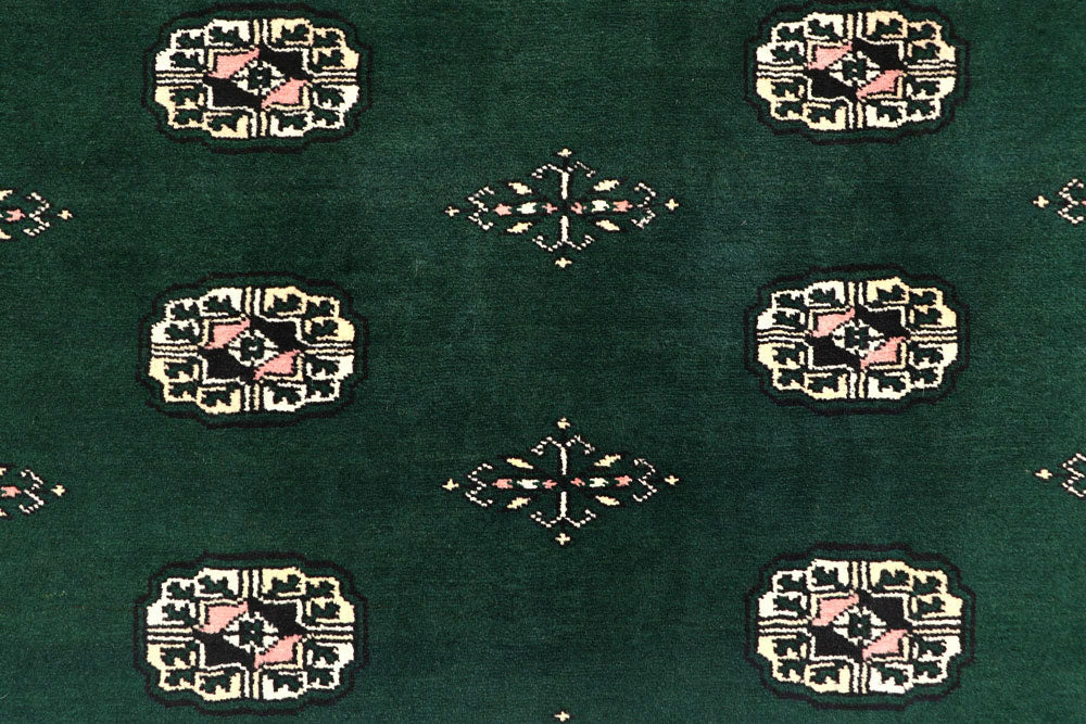 Darkgreen Bokhara 6' 7 x 10' 2 - No. 59289 - ALRUG Rug Store