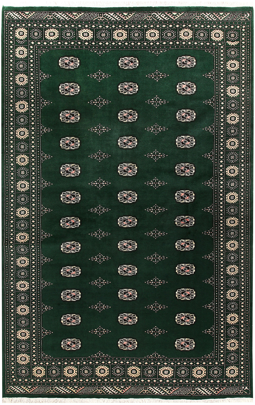 Darkgreen Bokhara 6' 7 x 10' 2 - No. 59289 - ALRUG Rug Store