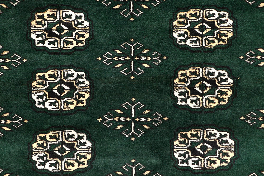 Darkgreen Bokhara 6' 7 x 9' 9 - No. 59290 - ALRUG Rug Store