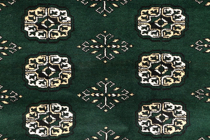 Darkgreen Bokhara 6' 7 x 9' 9 - No. 59290 - ALRUG Rug Store